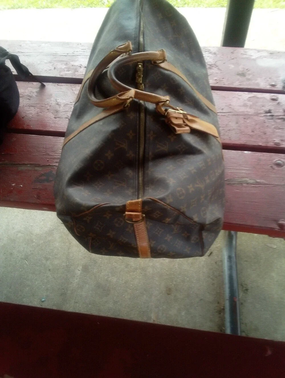 Louis Vuitton Monogram Canvas Duffel in Brown and Tan